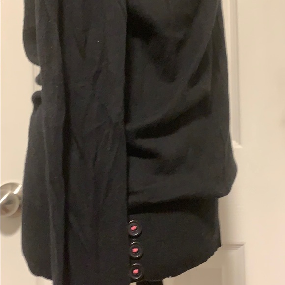 Juniors Black Sweater with pink accents - Picture 6 of 8